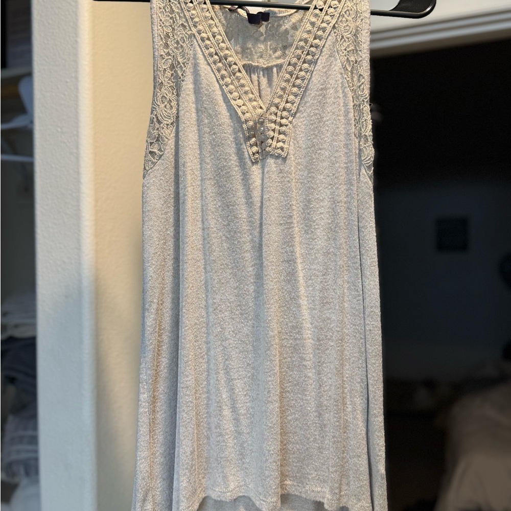 Olivia Sky Lace Detail Top in Cream